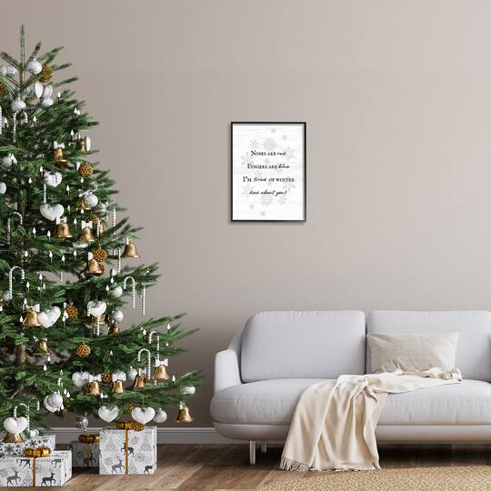 Stupell Industries Tired Of Winter Funny Poem Framed Giclee Art